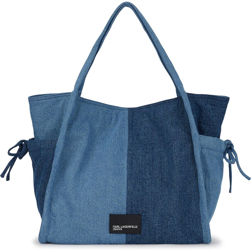KARL LAGERFELD JEANS Shopper enciánová / modrá denim / čierna 66495887