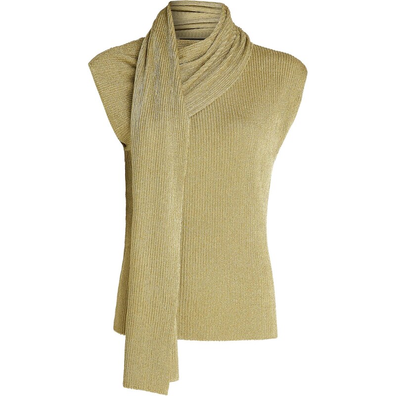 Karl Lagerfeld Vyšívaný top zlatá / kiwi 66495889