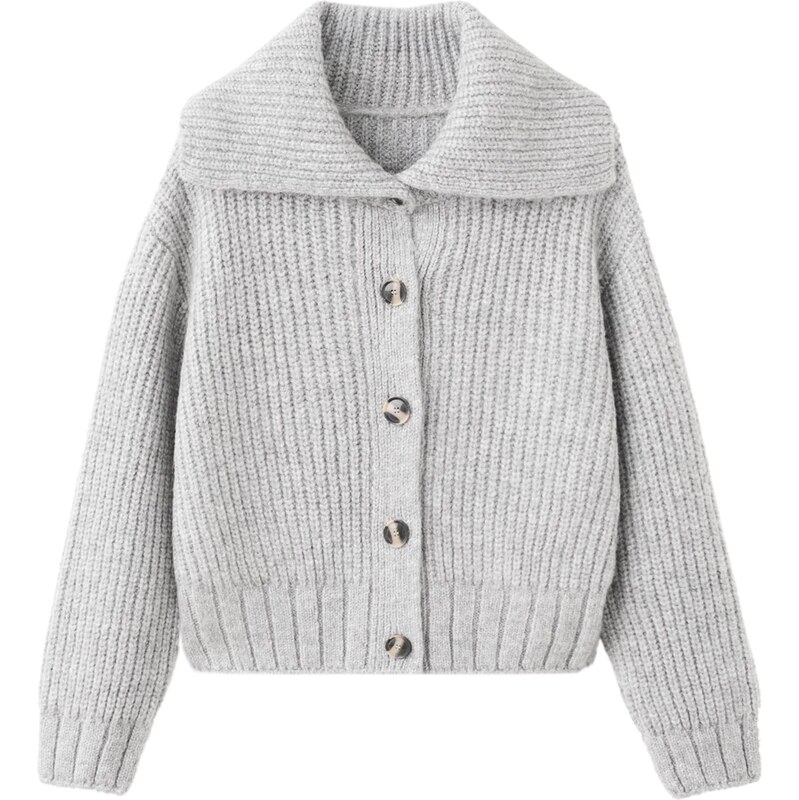 MANGO Kardigán ESTI svetlosivá 66495980