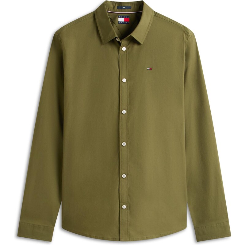 Tommy Jeans Košeľa olivová 66496023