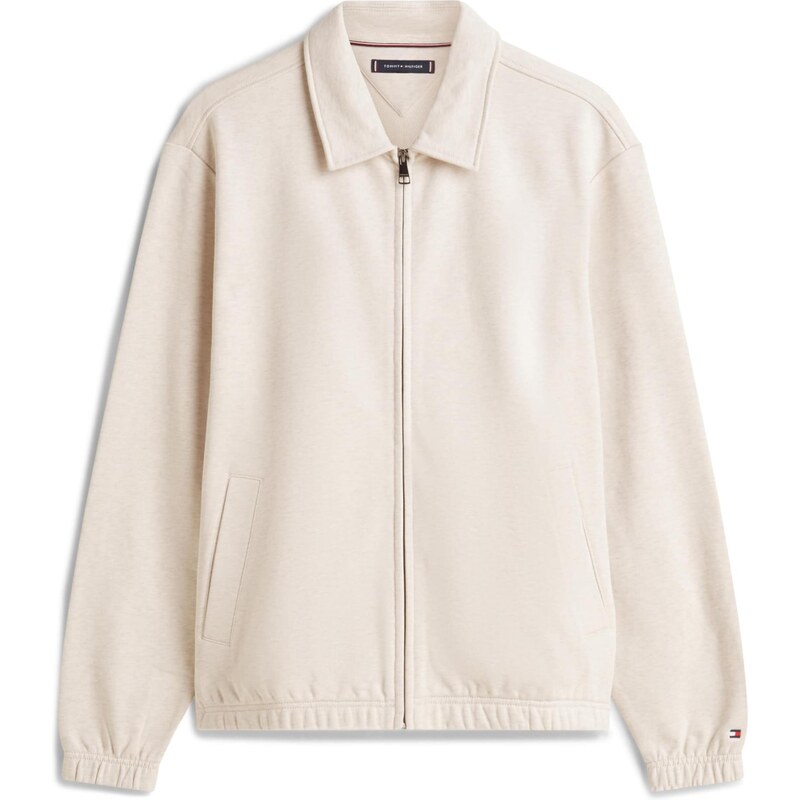 TOMMY HILFIGER Tepláková bunda ESSENTIAL svetlobéžová 66496036