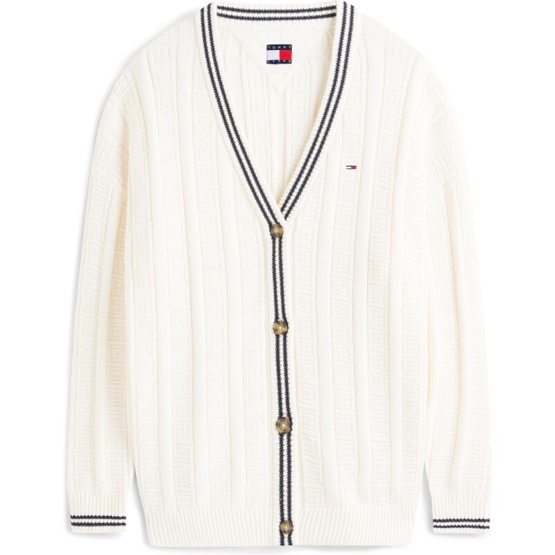 Tommy Jeans Kardigán biela 66496044