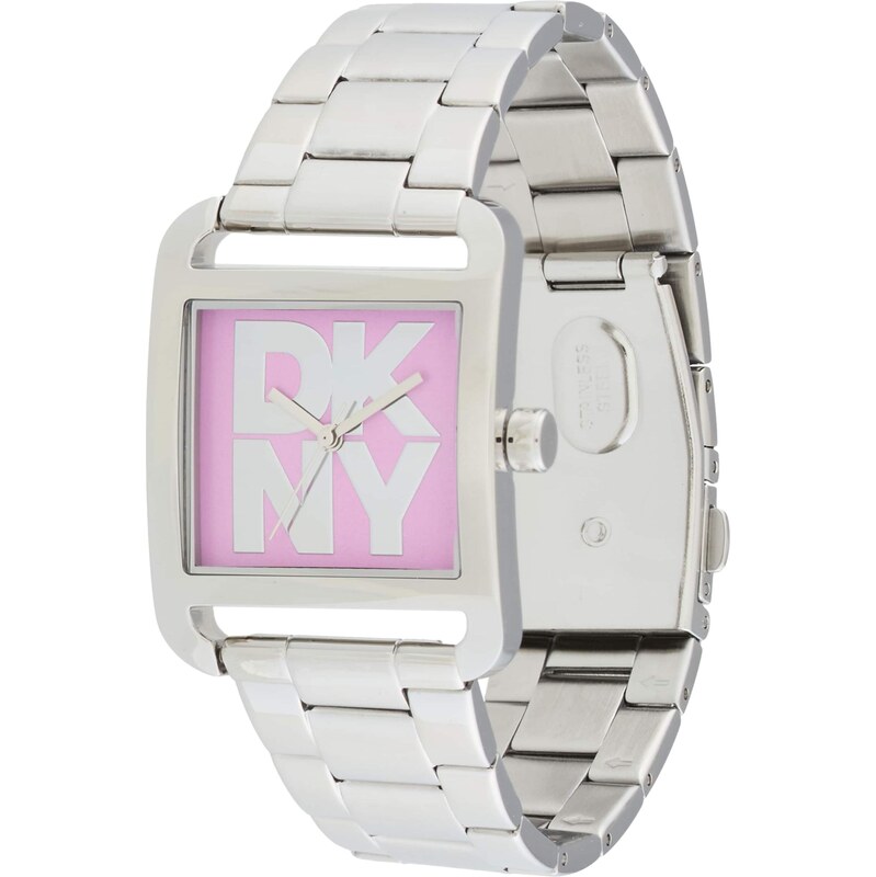DKNY Analógové hodinky City Maxi fialová / strieborná 66496126