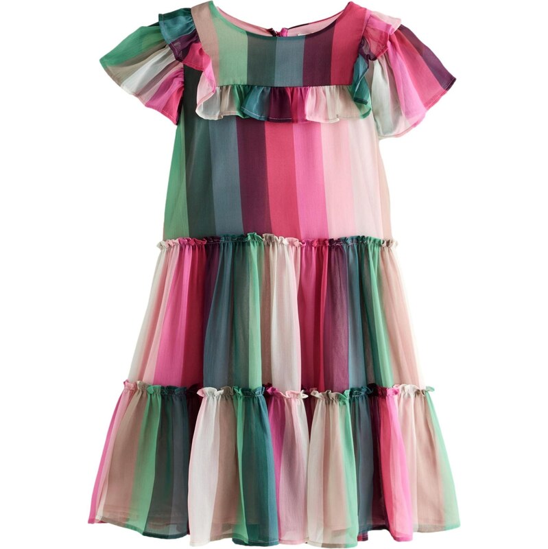 LAURA ASHLEY Šaty béžová / zelená / ružová / ružová 66495615