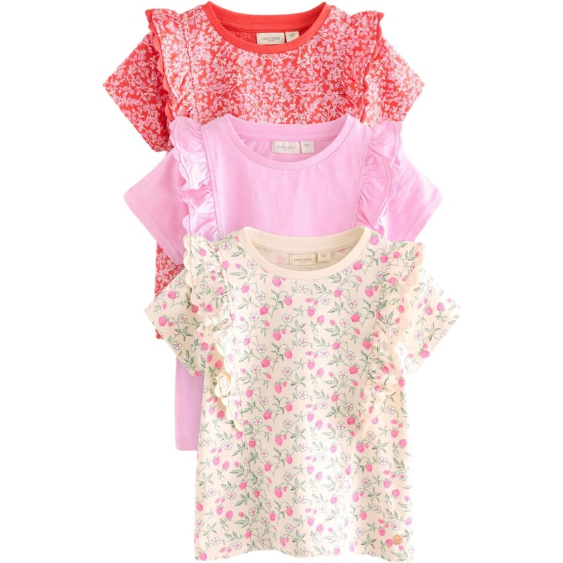 LAURA ASHLEY Tričko béžová / ružová / červená / biela 66495797