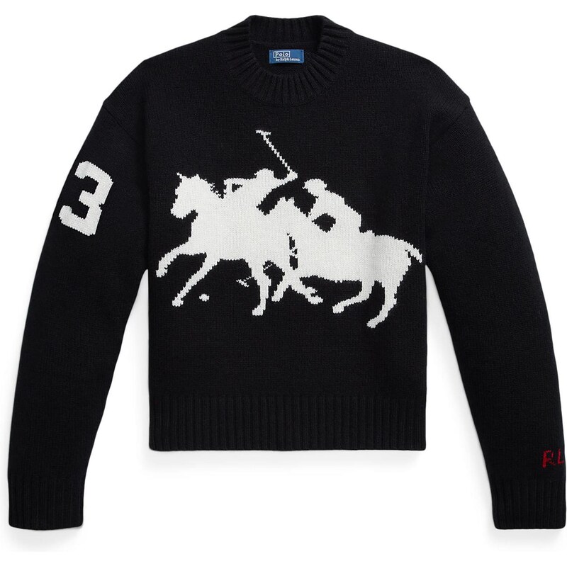 Polo Ralph Lauren Sveter čierna / biela 66496285