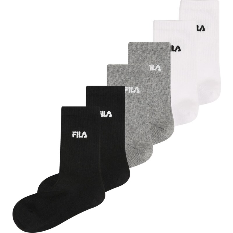 FILA Ponožky sivá / čierna / biela 66496307