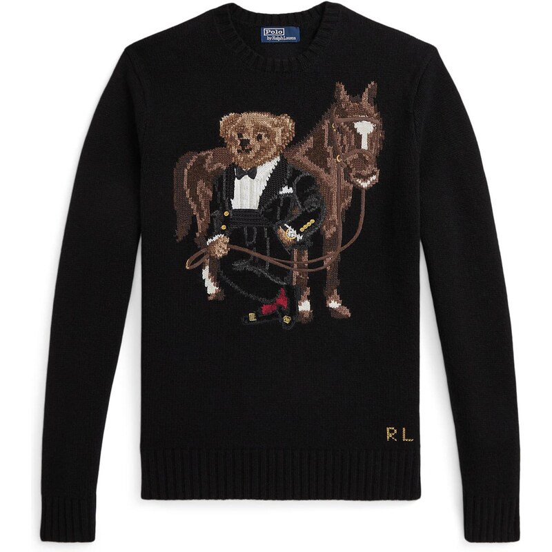 Polo Ralph Lauren Sveter svetlobéžová / mokka / čierna / biela 66496303