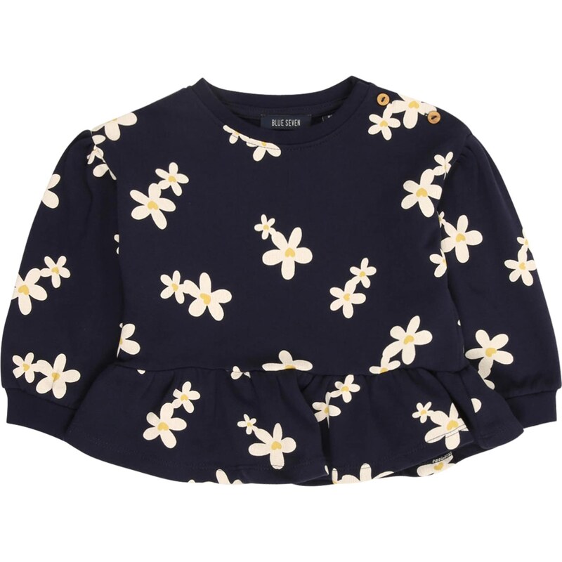 BLUE SEVEN Mikina nebielená / námornícka modrá / žltá 66496372