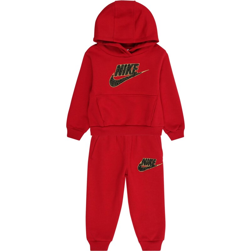 Nike Sportswear Joggingová súprava CLUB FLC svetložltá / jasne červená 66496397