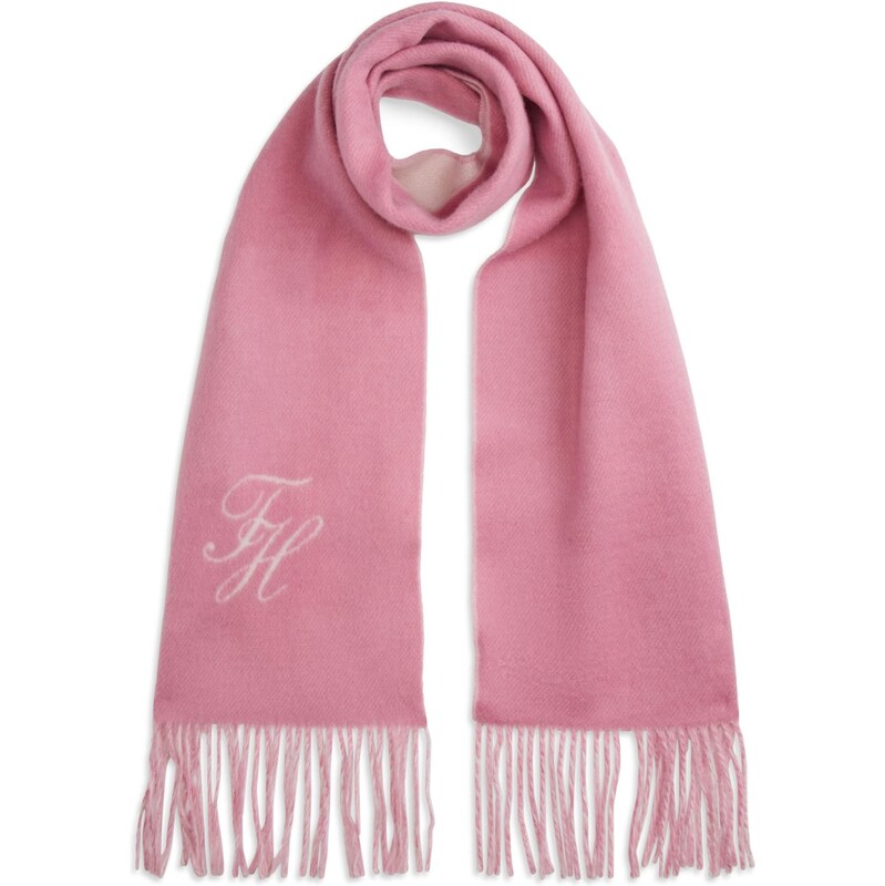 TOMMY HILFIGER Šál orchideová / biela 66496402