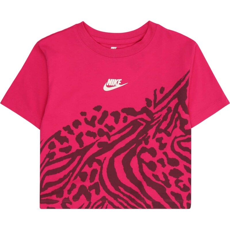 Nike Sportswear Tričko WARMTH hnedá / purpurová / biela 66496388