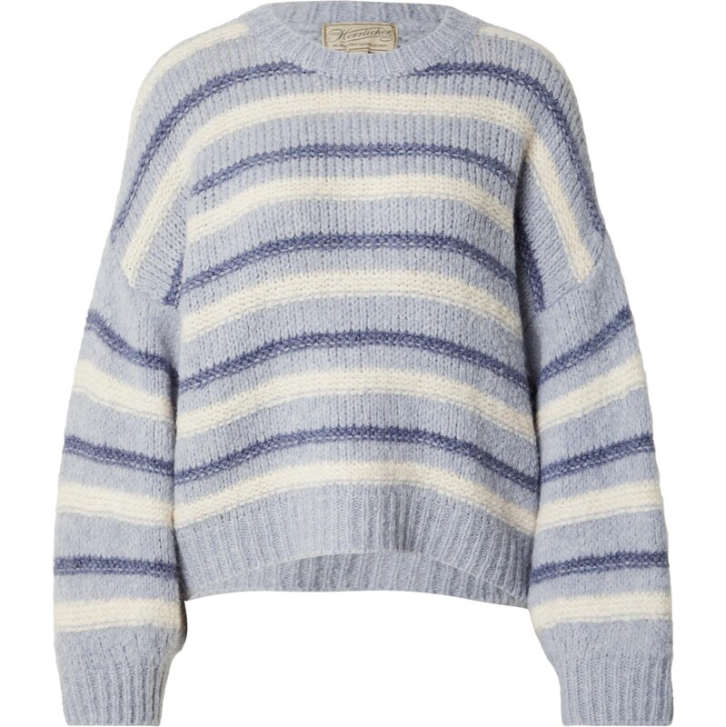 Herrlicher Sveter Ellana dymovo modrá / svetlomodrá / biela 66496422