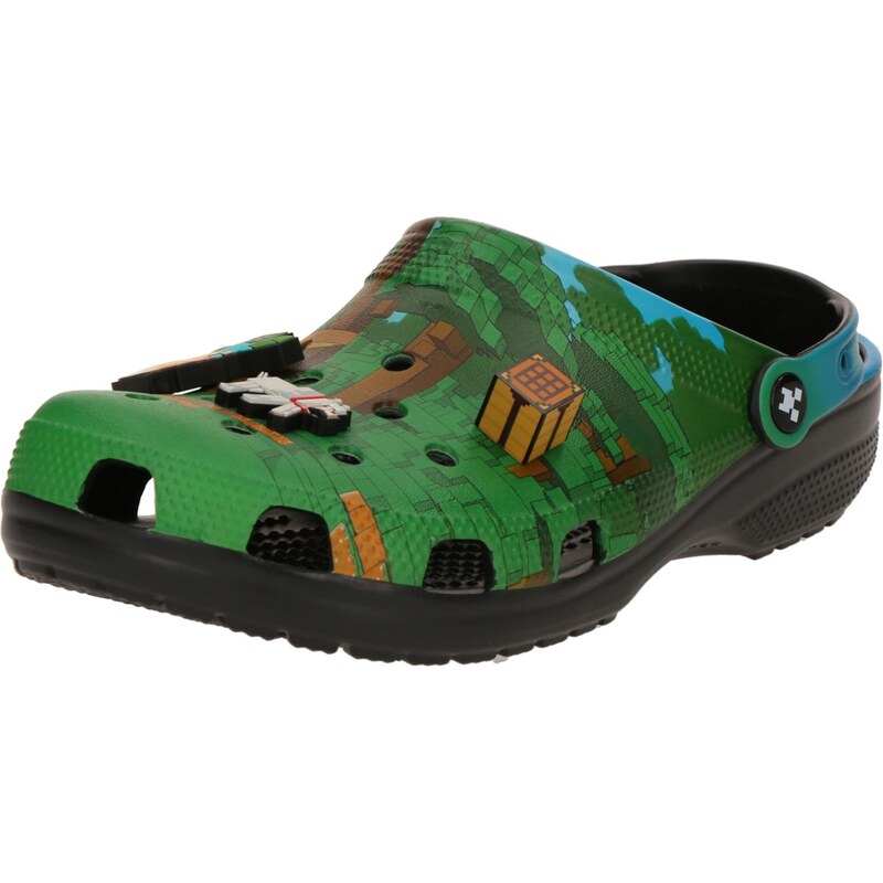 Crocs Dreváky Minecraft hnedá / svetlosivá / jedľová / čierna 66496473