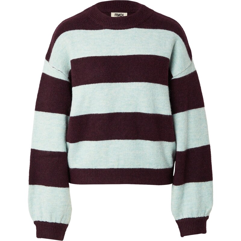 FRNCH PARIS Sveter mätová / vínovo červená 66496561