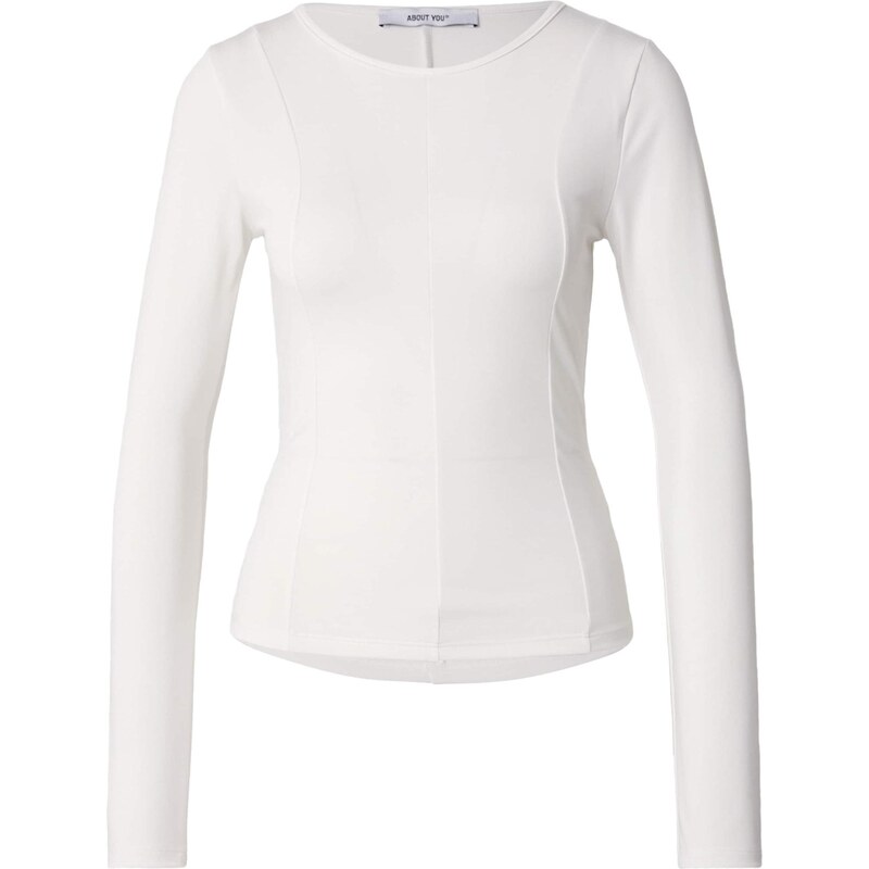 ABOUT YOU Tričko Line šedobiela 66496569