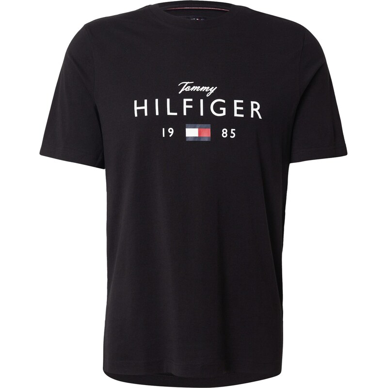 TOMMY HILFIGER Tričko BRAND LOVE červená / čierna / biela 66496564