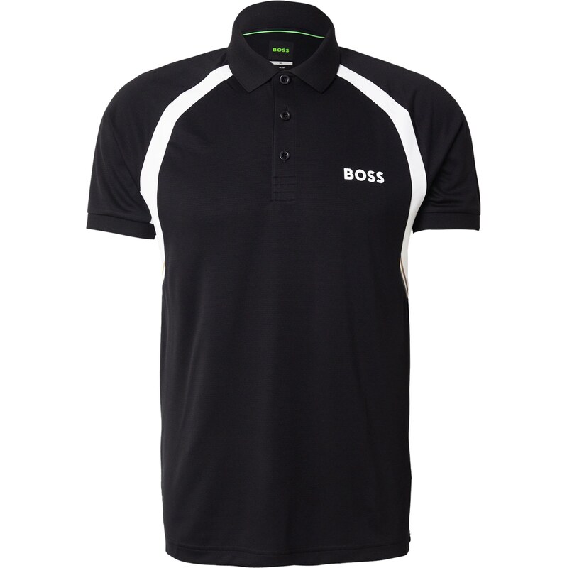BOSS Funkčné tričko čierna / biela 66496580