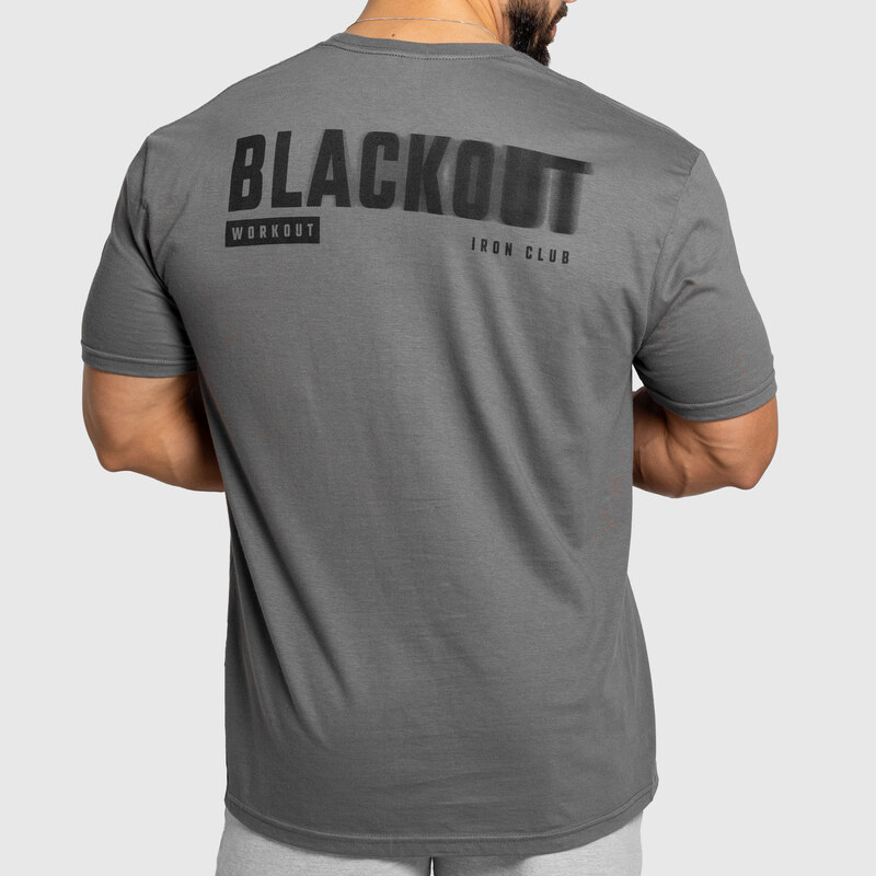 Pánske tričko Iron Aesthetics Blackout, charcoal 66501586