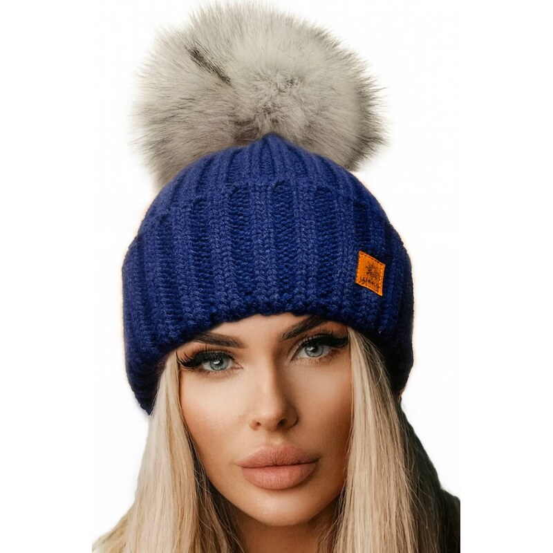 Fashionweek Dámska zimná čiapka s brmbolcom flísová podšívka JENOT 48751539