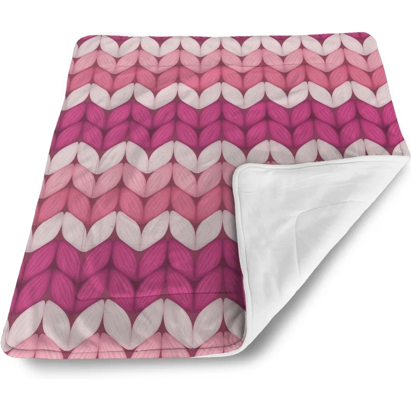 Sablio Deka pre bábätko Striedajúce ružové pletenie 60375171