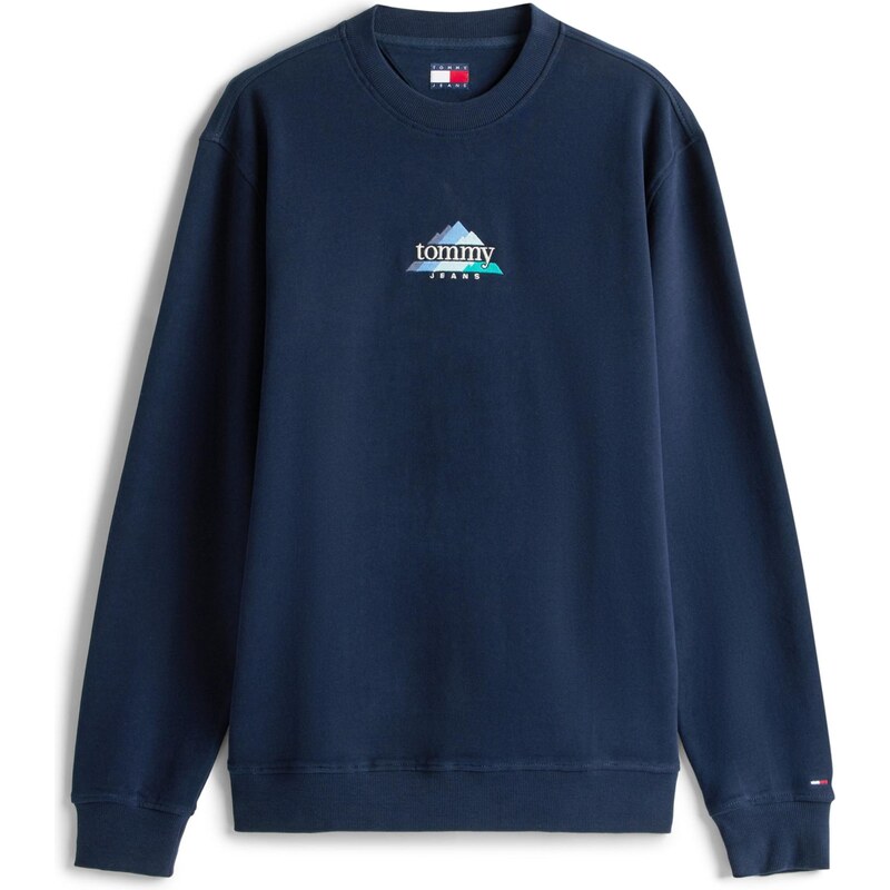 Tommy Jeans Mikina DNA PLAY námornícka modrá / vodová / svetlomodrá / 66507636