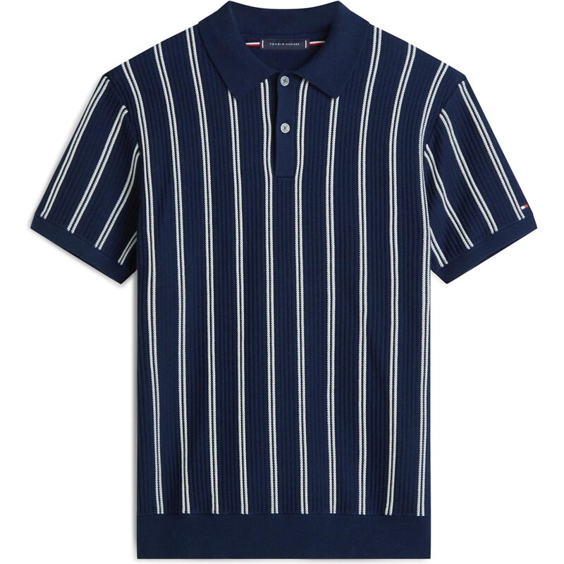 TOMMY HILFIGER Sveter námornícka modrá / biela 66507648
