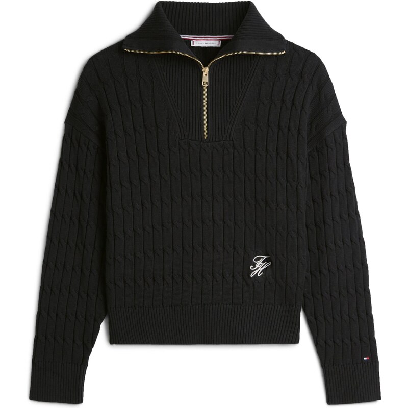 TOMMY HILFIGER Sveter čierna / biela 66507657