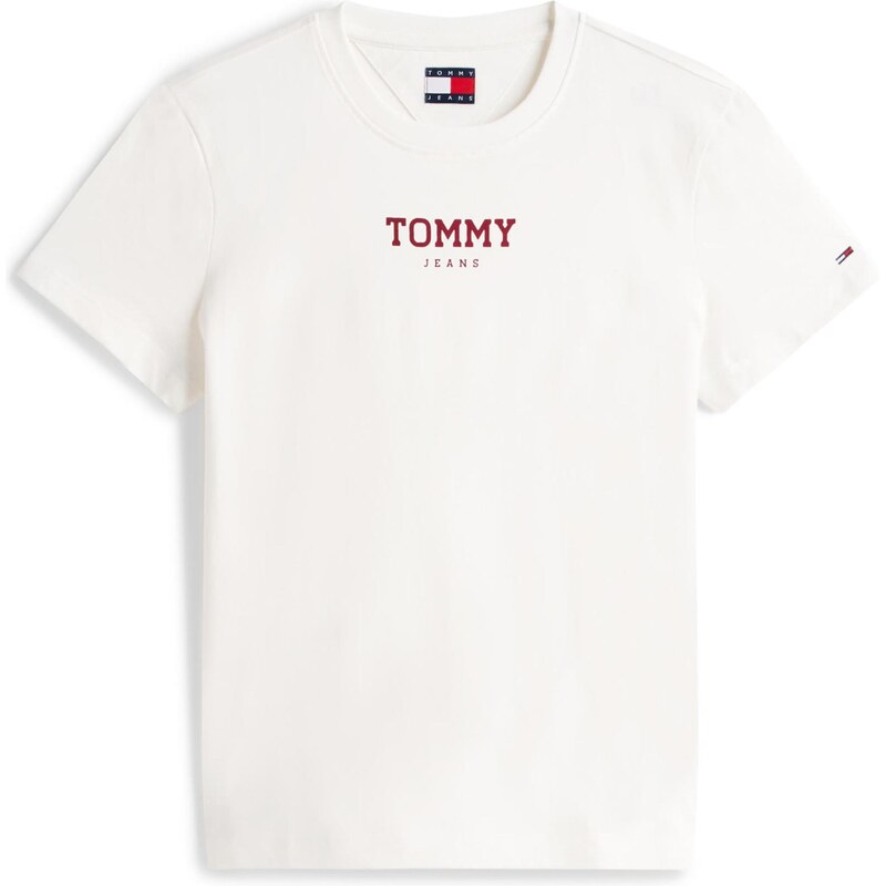 Tommy Jeans Tričko ESSENTIAL červená / biela 66507671