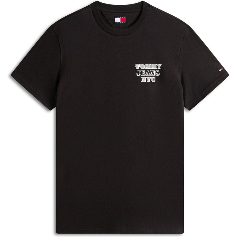 Tommy Jeans Tričko svetlosivá / čierna / biela 66507681