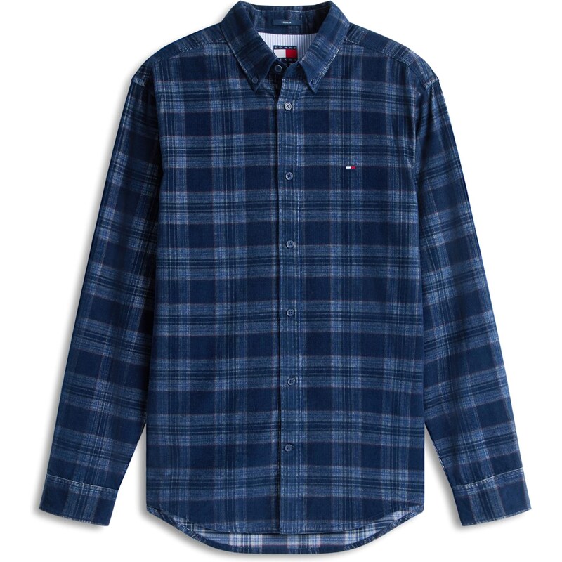 Tommy Jeans Košeľa svetlomodrá / tmavomodrá / bordová 66507683