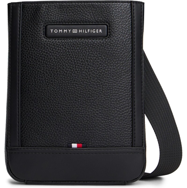 TOMMY HILFIGER Taška cez rameno čierna / strieborná 66507712