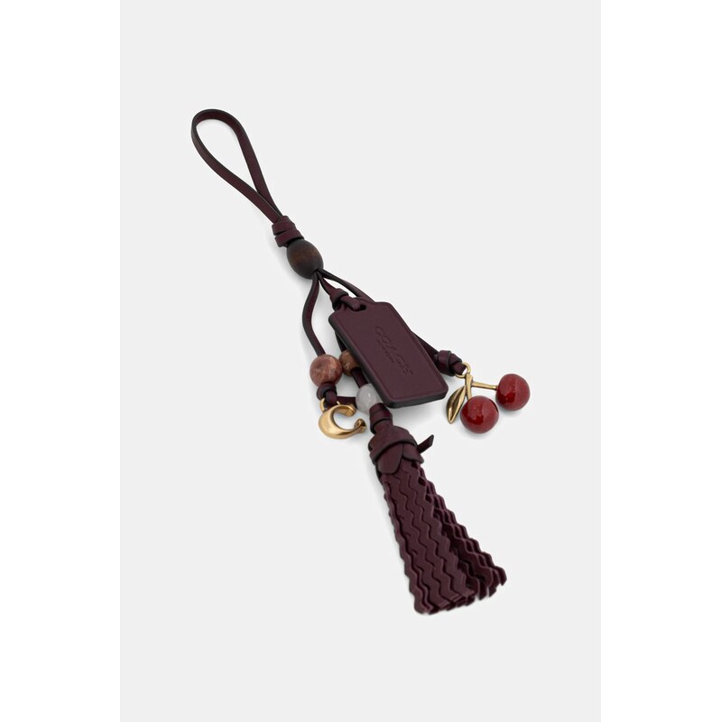 Kožená kľúčenka Coach 66509293