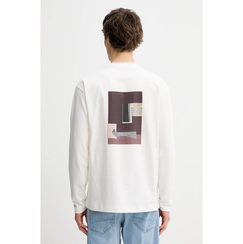 Bavlnené tričko s dlhým rukávom Marc OPolo 66509591