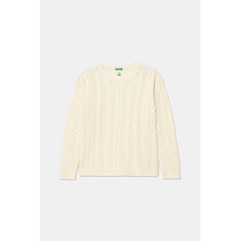 Detský sveter s prímesou vlny United Colors of Benetton 66524151