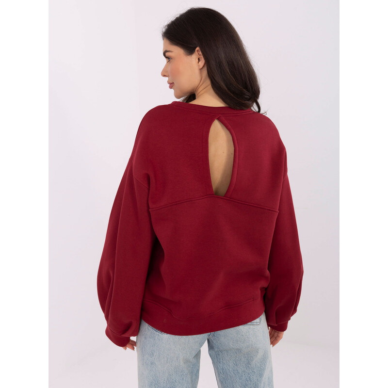 RUE PARIS Sweatshirt-RV-BL-A1044.78-burgundy 66510102