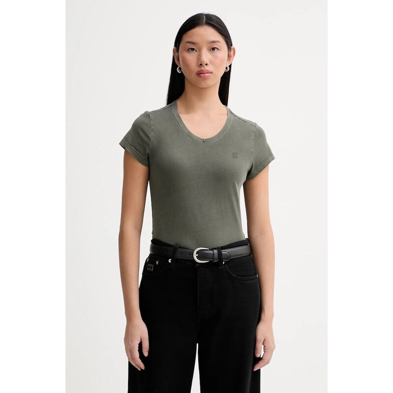 Bavlnené tričko G-Star Overdyed eyben slim 2.0 66509152