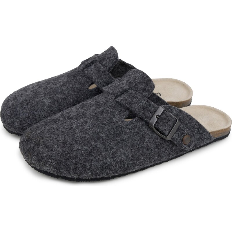 Vlnka Dámske barefoot vlnené papuče Michaela sivá veľkosti obuvi - 66530221