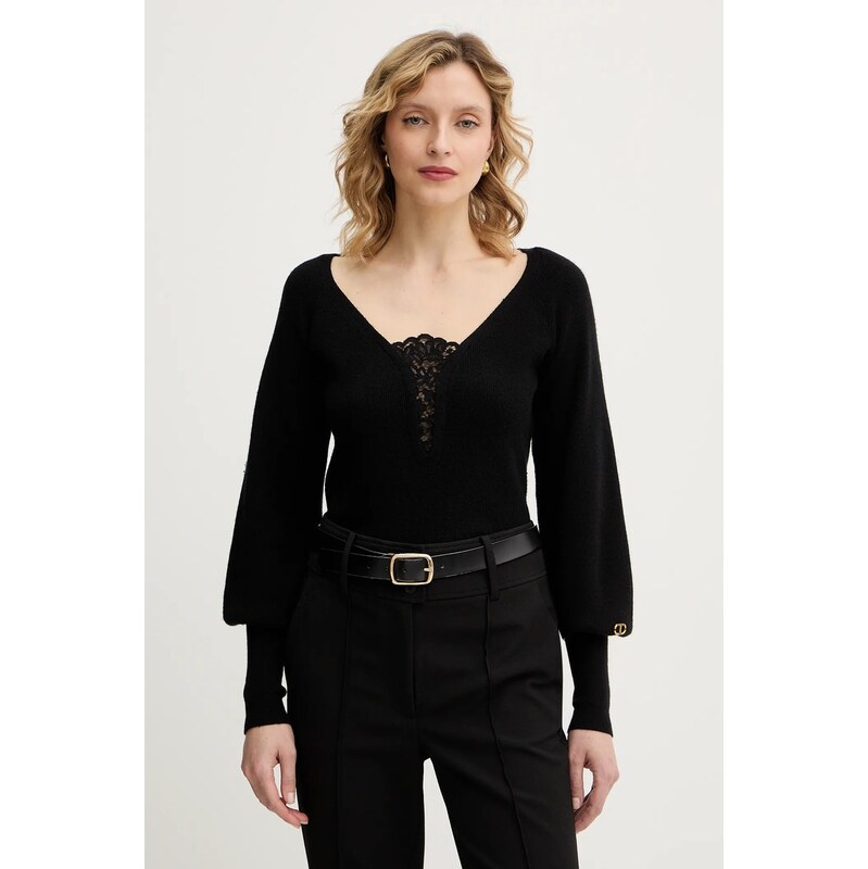 Sveter s prímesou vlny Twinset 66524173