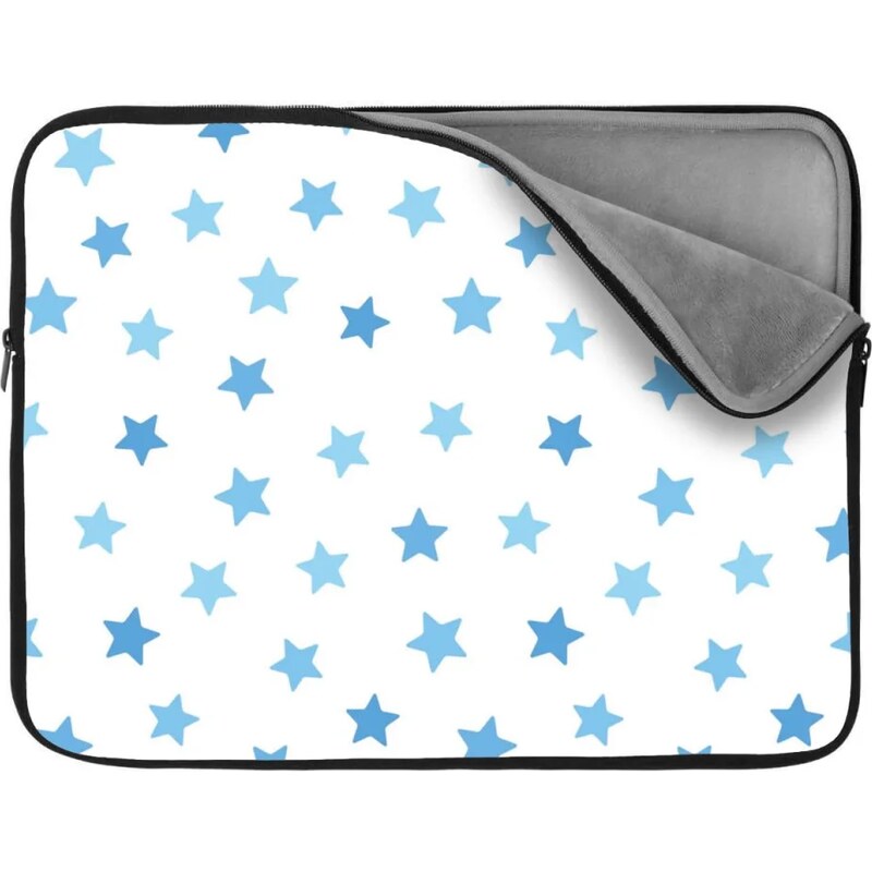 Sablio Obal na notebook Modré hviezdy na bielej 65430295