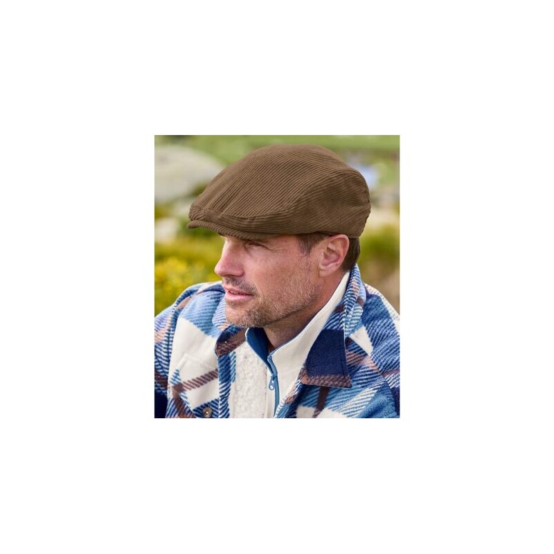 Menčestrová baretka Trendy Atlas For Men Hnedá 65190632