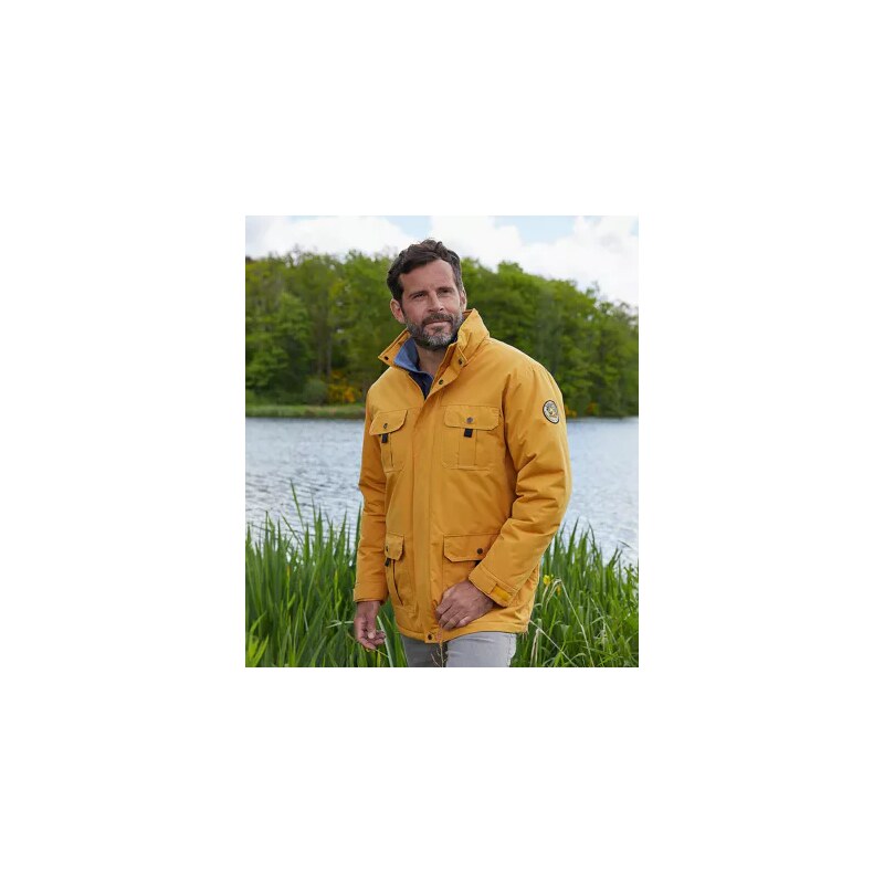 Bunda z mikrovlákna s viacerými vreckami Atlas For Men Žltá 66328861