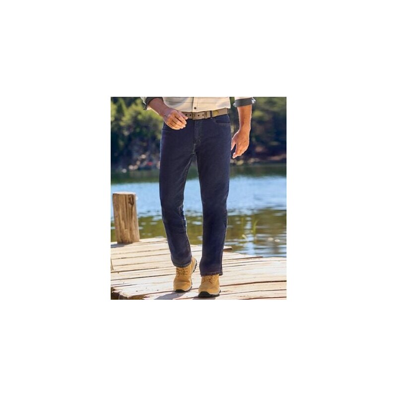 Tmavomodré strečové rifle Regular Atlas For Men Modrá 65774072