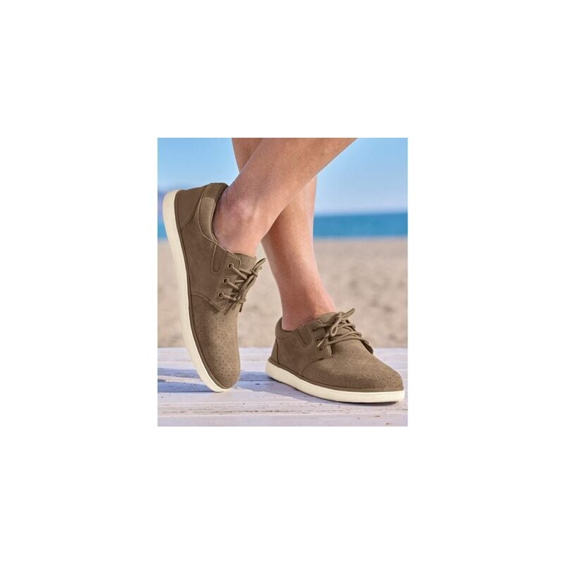 Kožené hnedé mokasíny na šnúrky Atlas For Men Hnedá 63428870