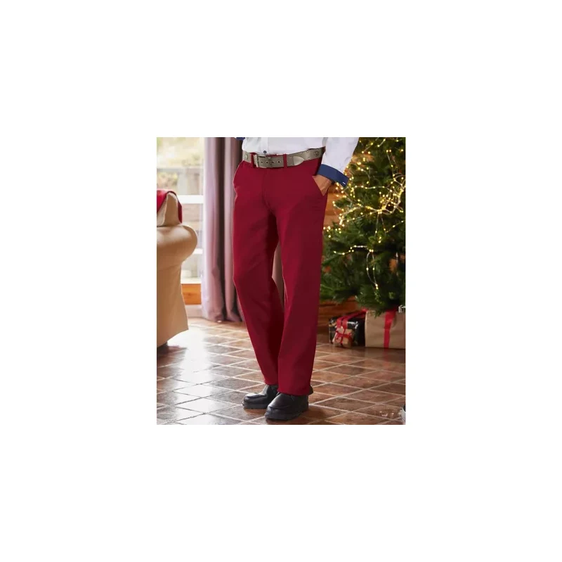 Sviatočné chino nohavice Atlas For Men Červená 66536179