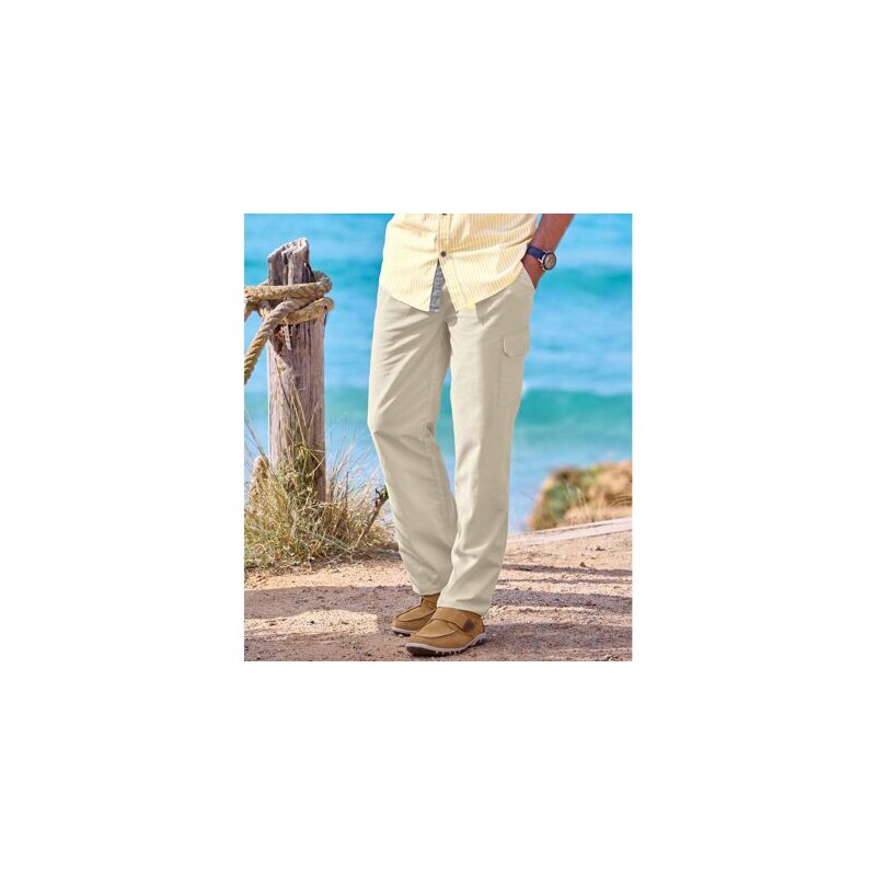 Voľnočasové kapsáčové nohavice Atlas For Men Béžová 51190623