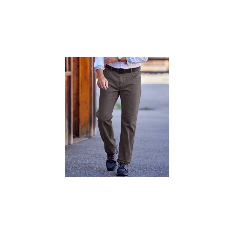 Sivé strečové rifle Regular Atlas For Men Sivá 49155035