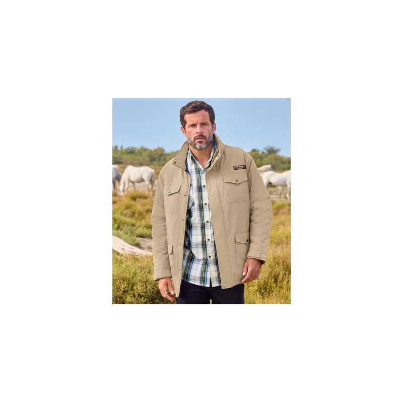 Bunda s viacerými vreckami Outdoor Atlas For Men Béžová 61941282