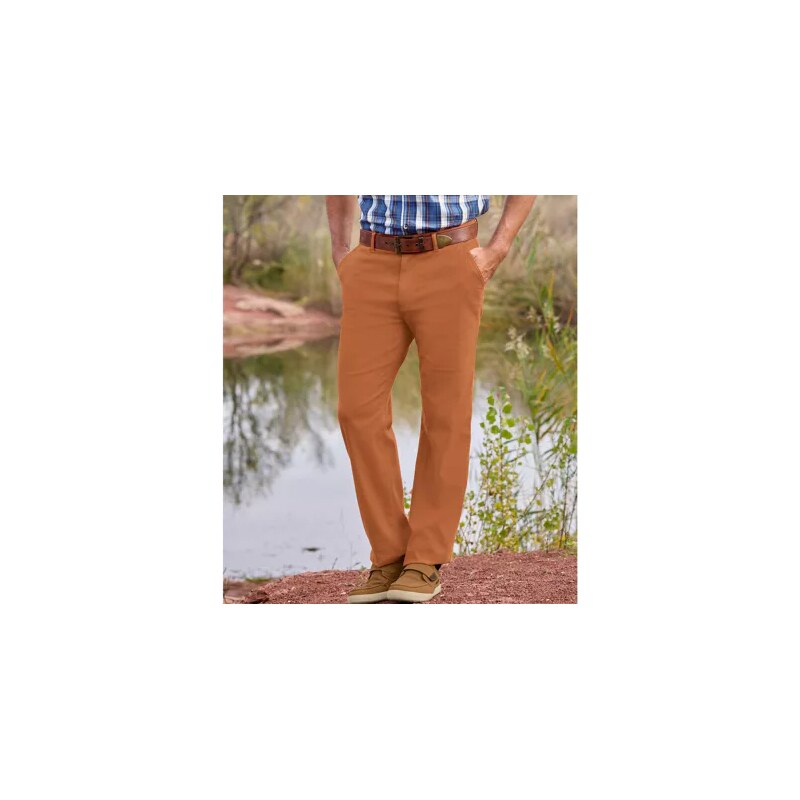 Jarné strečové chino nohavice Atlas For Men Oranžová 62343953
