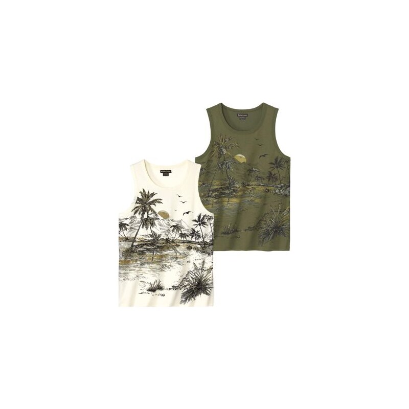 Sada 2 tielok s potlačou Atlas For Men Biela 64232045